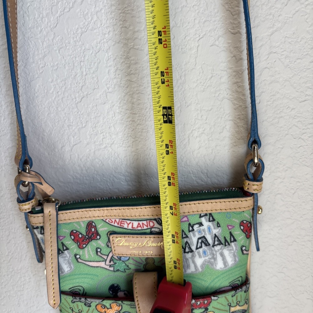 Dooney  & Bourke Disney Tinker Bell Letter Carrier Green Crossbody - Picture 15 of 15